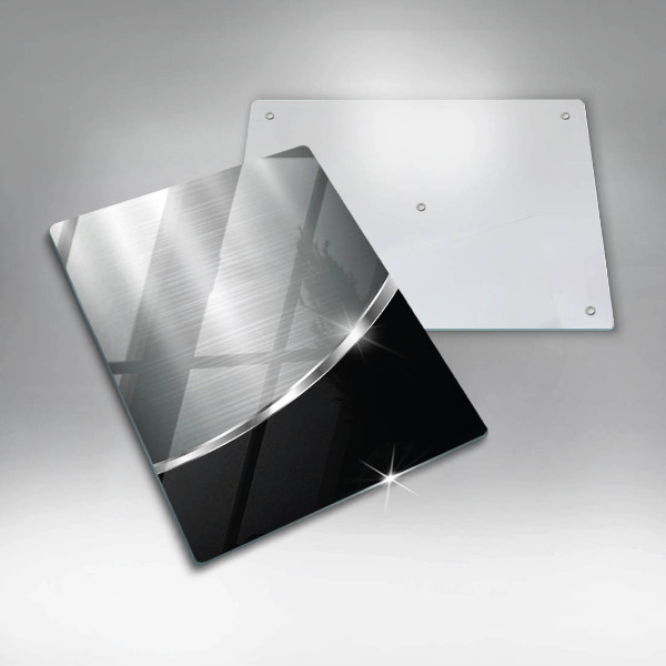 Zaščitna plošča za štedilnik Abstrakcija s kovino