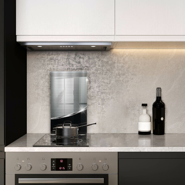 Zaščitna plošča za štedilnik Abstrakcija s kovino