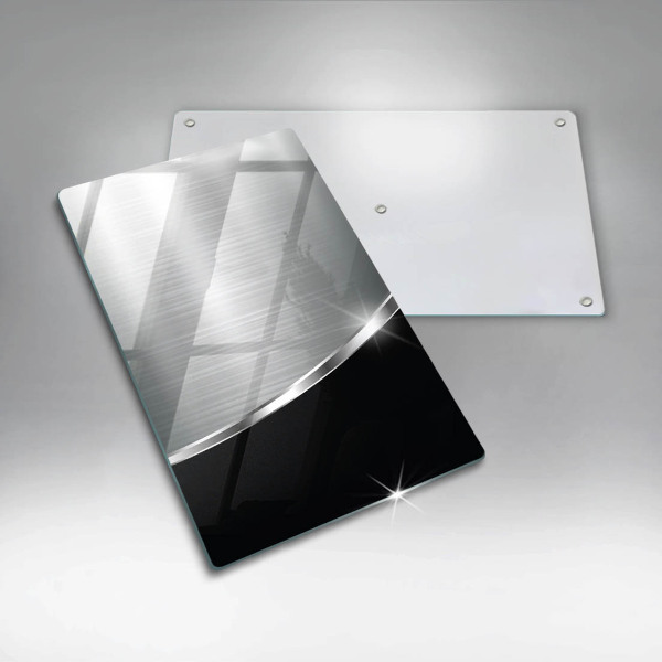 Zaščitna plošča za štedilnik Abstrakcija s kovino