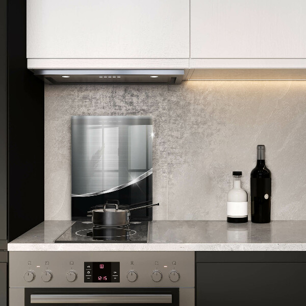 Zaščitna plošča za štedilnik Abstrakcija s kovino