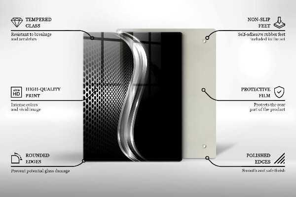 Zaščitna steklena plošča za štedilnik Kovinska konstrukcija