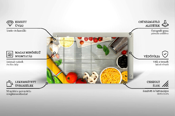 Zaščitna plošča za štedilnik Kuhinjska hrana