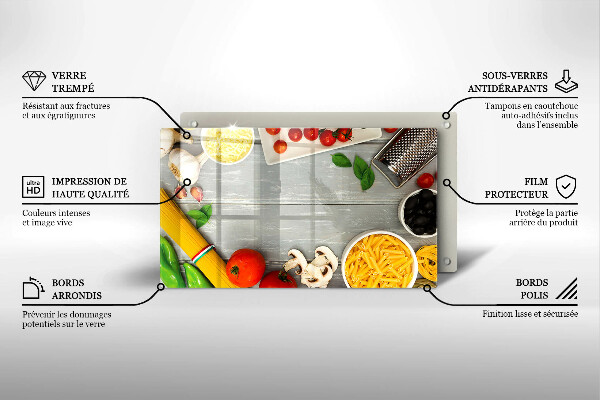 Zaščitna plošča za štedilnik Kuhinjska hrana