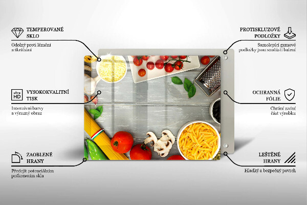 Zaščitna plošča za štedilnik Kuhinjska hrana