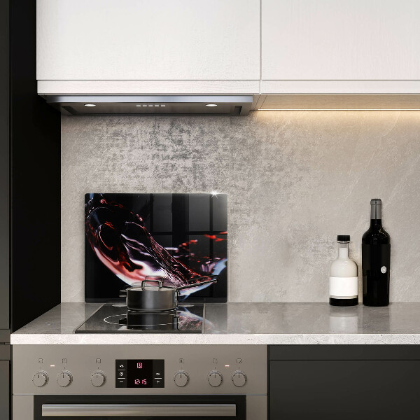 Zaščitna plošča za štedilnik Kozarec rdečega vina