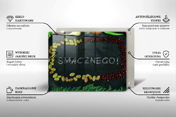 Zaščitna plošča za štedilnik Smacznego!