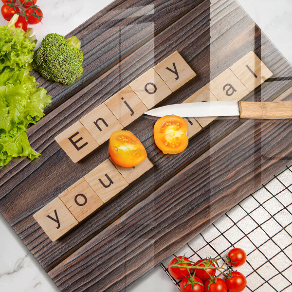 Zaščitna plošča za štedilnik Enjoy your meal