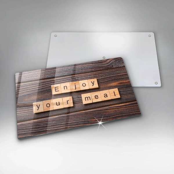 Zaščitna plošča za štedilnik Enjoy your meal