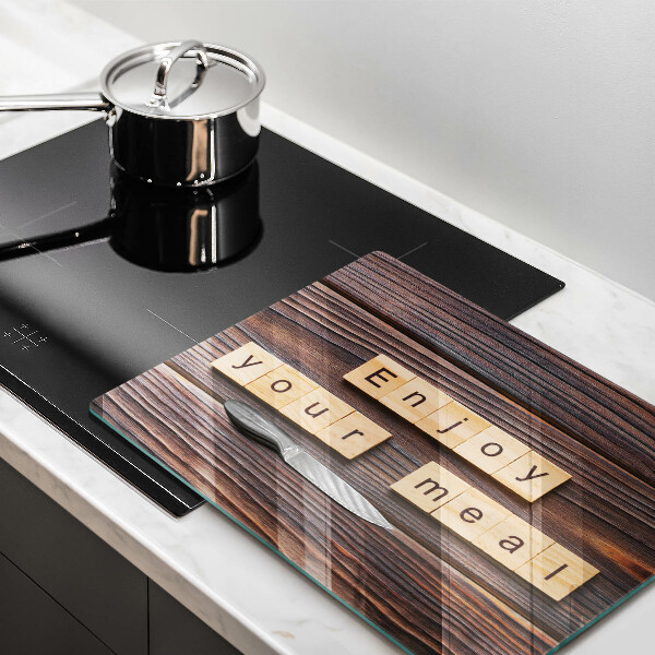Zaščitna plošča za štedilnik Enjoy your meal