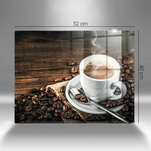 Zaščitna plošča za štedilnik Skodelica in kavna zrna