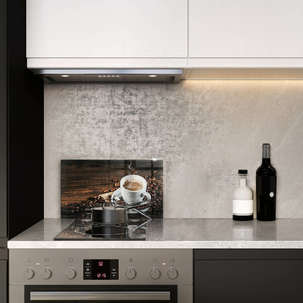 Zaščitna plošča za štedilnik Skodelica in kavna zrna