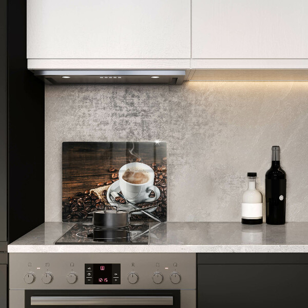 Zaščitna plošča za štedilnik Skodelica in kavna zrna