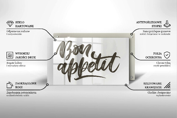 Zaščitna plošča za štedilnik Bon Appetit felirat