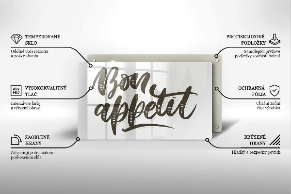 Zaščitna plošča za štedilnik Bon Appetit felirat