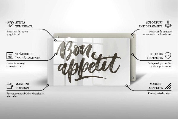 Zaščitna plošča za štedilnik Bon Appetit felirat