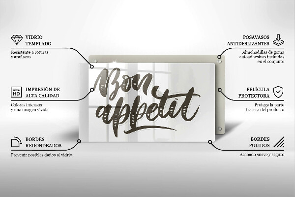 Zaščitna plošča za štedilnik Bon Appetit felirat