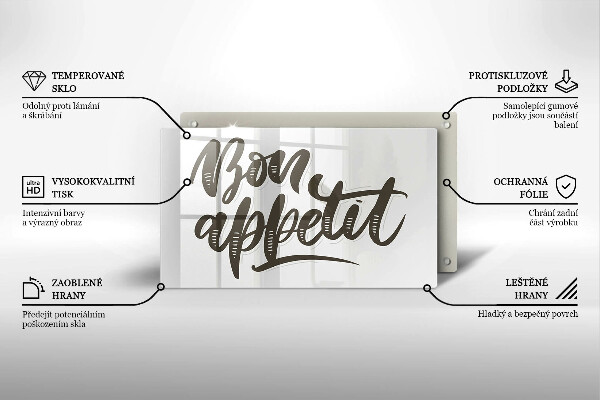 Zaščitna plošča za štedilnik Bon Appetit felirat