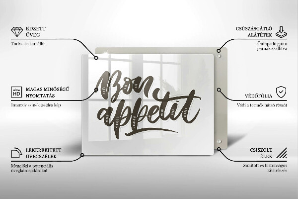 Zaščitna plošča za štedilnik Bon Appetit felirat