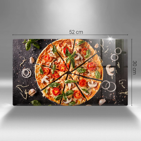 Zaščitna plošča za štedilnik Pica z gobami