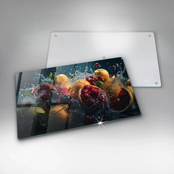 Zaščitna plošča za štedilnik Sadje v vodi