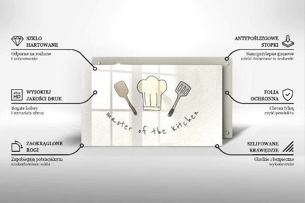 Zaščitna plošča za štedilnik Master of the Kitchen