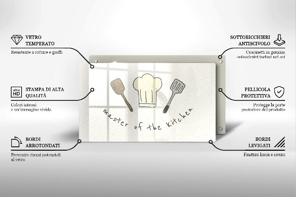 Zaščitna plošča za štedilnik Master of the Kitchen