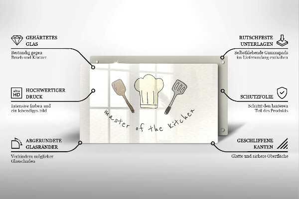 Zaščitna plošča za štedilnik Master of the Kitchen