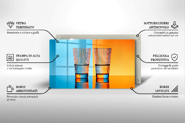 Zaščitna plošča za štedilnik Dva kozarca vode
