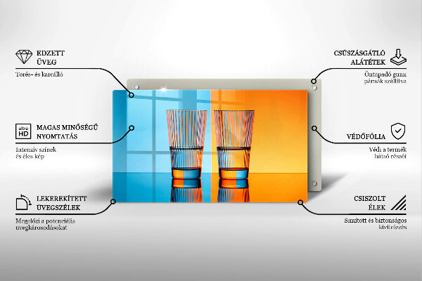 Zaščitna plošča za štedilnik Dva kozarca vode