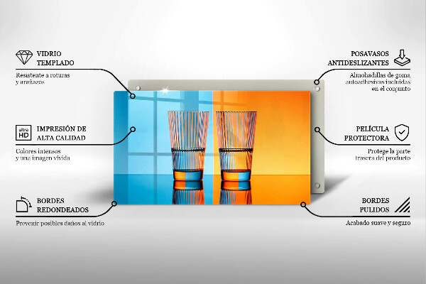 Zaščitna plošča za štedilnik Dva kozarca vode