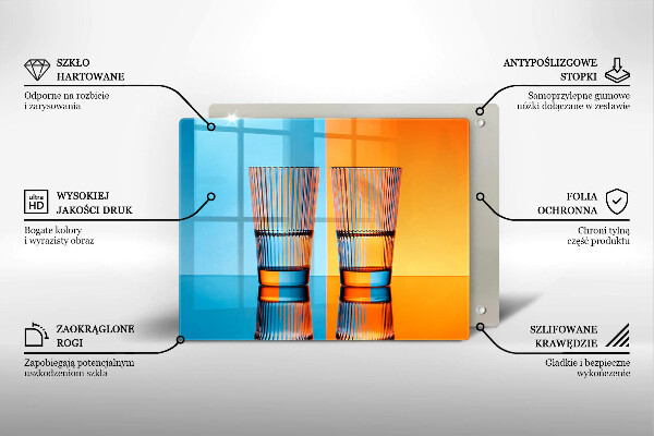Zaščitna plošča za štedilnik Dva kozarca vode
