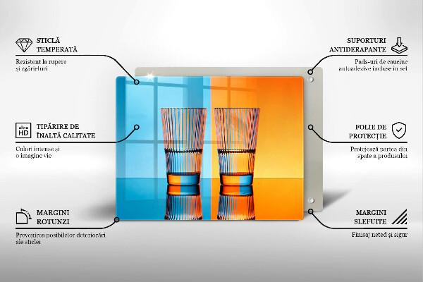Zaščitna plošča za štedilnik Dva kozarca vode