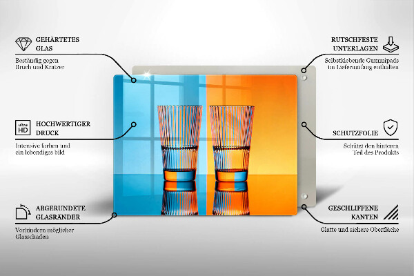 Zaščitna plošča za štedilnik Dva kozarca vode