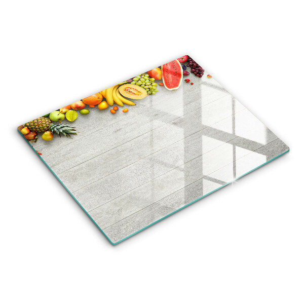 Zaščitna plošča za štedilnik Sadje na deskah