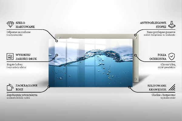 Zaščitna plošča za štedilnik Modra voda