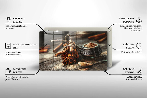 Zaščitna plošča za štedilnik Vaniljev strok