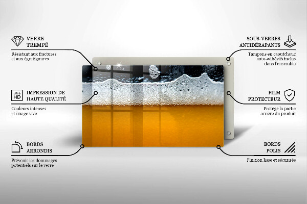 Zaščitna plošča za štedilnik Pijte pivsko peno