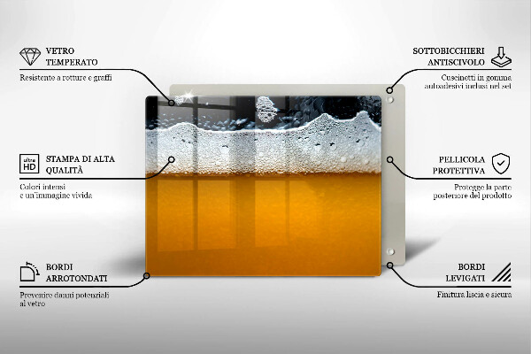 Zaščitna plošča za štedilnik Pijte pivsko peno