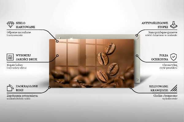 Zaščitna plošča za štedilnik Kavna zrna