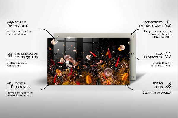 Zaščitna plošča za štedilnik Pekoče začimbe