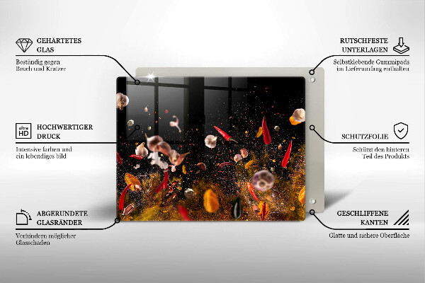 Zaščitna plošča za štedilnik Pekoče začimbe