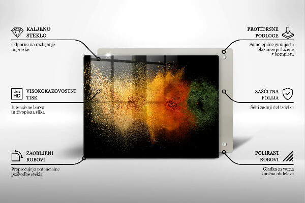 Zaščitna plošča za štedilnik Pisane začimbe
