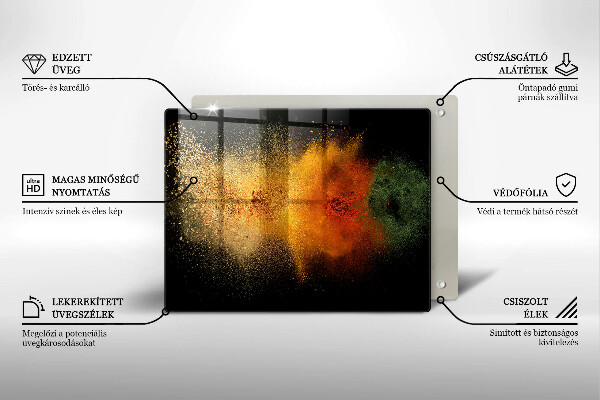 Zaščitna plošča za štedilnik Pisane začimbe