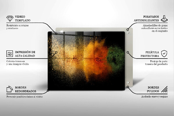 Zaščitna plošča za štedilnik Pisane začimbe