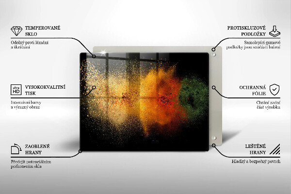 Zaščitna plošča za štedilnik Pisane začimbe