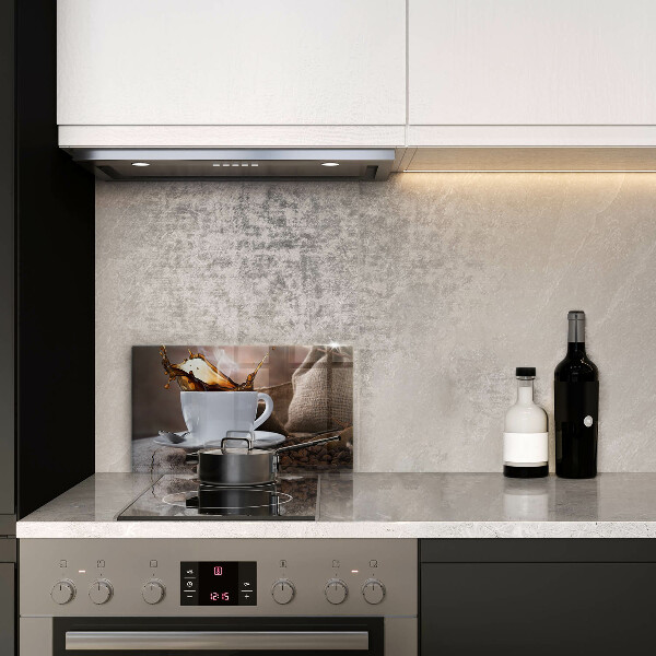 Zaščitna plošča za štedilnik Skodelica in kavna zrna