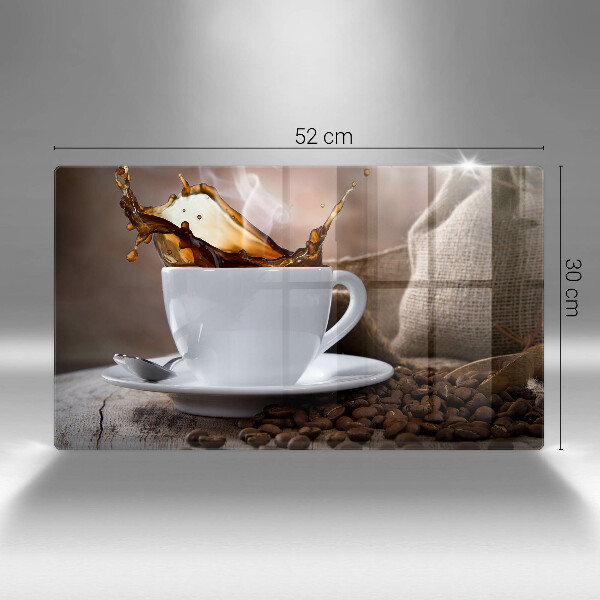 Zaščitna plošča za štedilnik Skodelica in kavna zrna