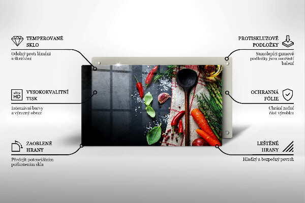 Zaščitna plošča za štedilnik Kuhinjska hrana
