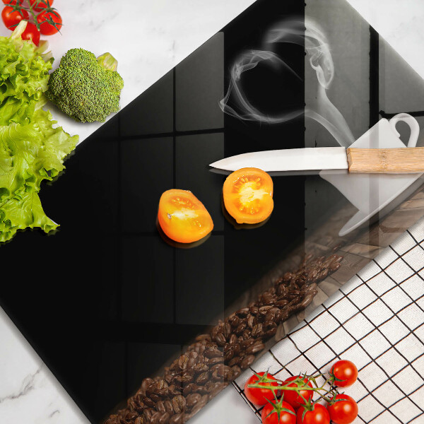 Zaščitna plošča za štedilnik Kavna skodelica srce