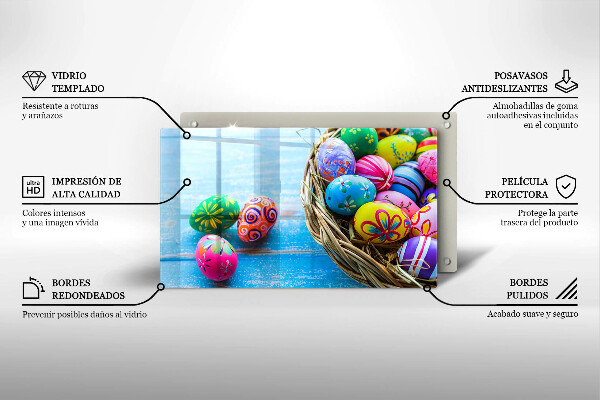 Zaščitna plošča za štedilnik Velikonočna jajca Velikonočna jajca